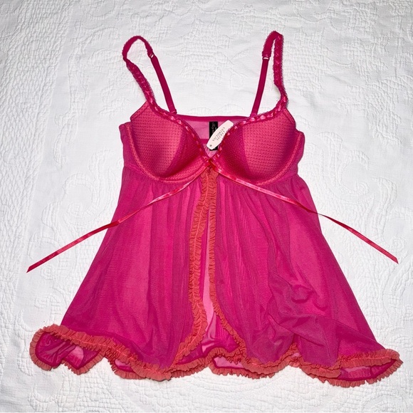 NEW $48 Victoria's Secret Sexy Little Things 36B Cover Up Slip Nightie Chemise - Picture 1 of 12